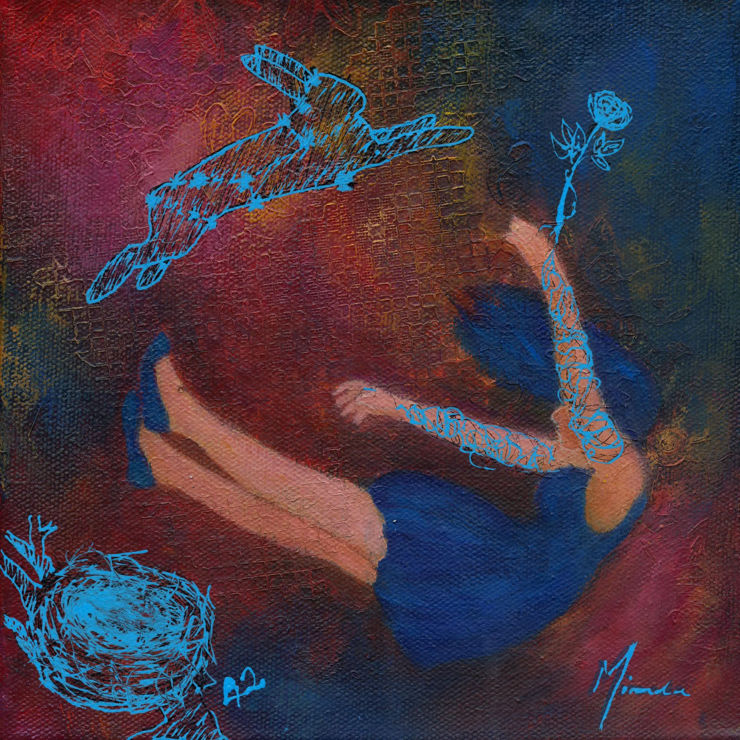 Coro(na)tion A - mixed media artwork